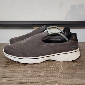 Skechers Go Walk 4 Remarkable Men's Casual Comfort Slip-On Shoes Size 11.5 Gray